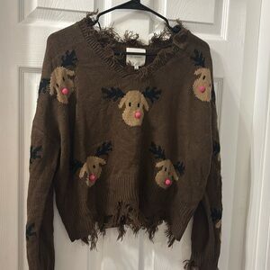 Adorable Reindeer Sweater